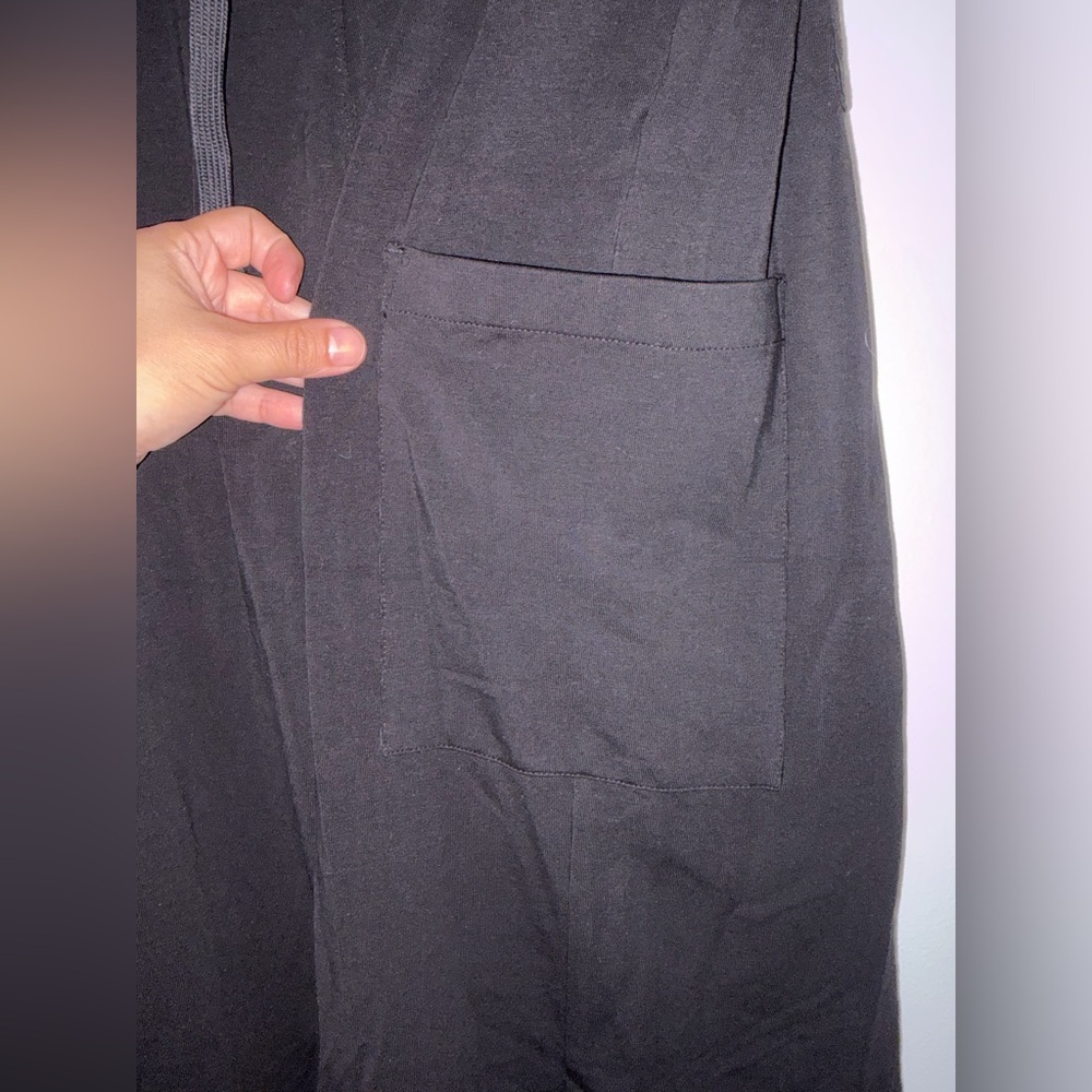 Eileen Fisher Black Drawstring Cargo Joggers - Picture 3 of 8